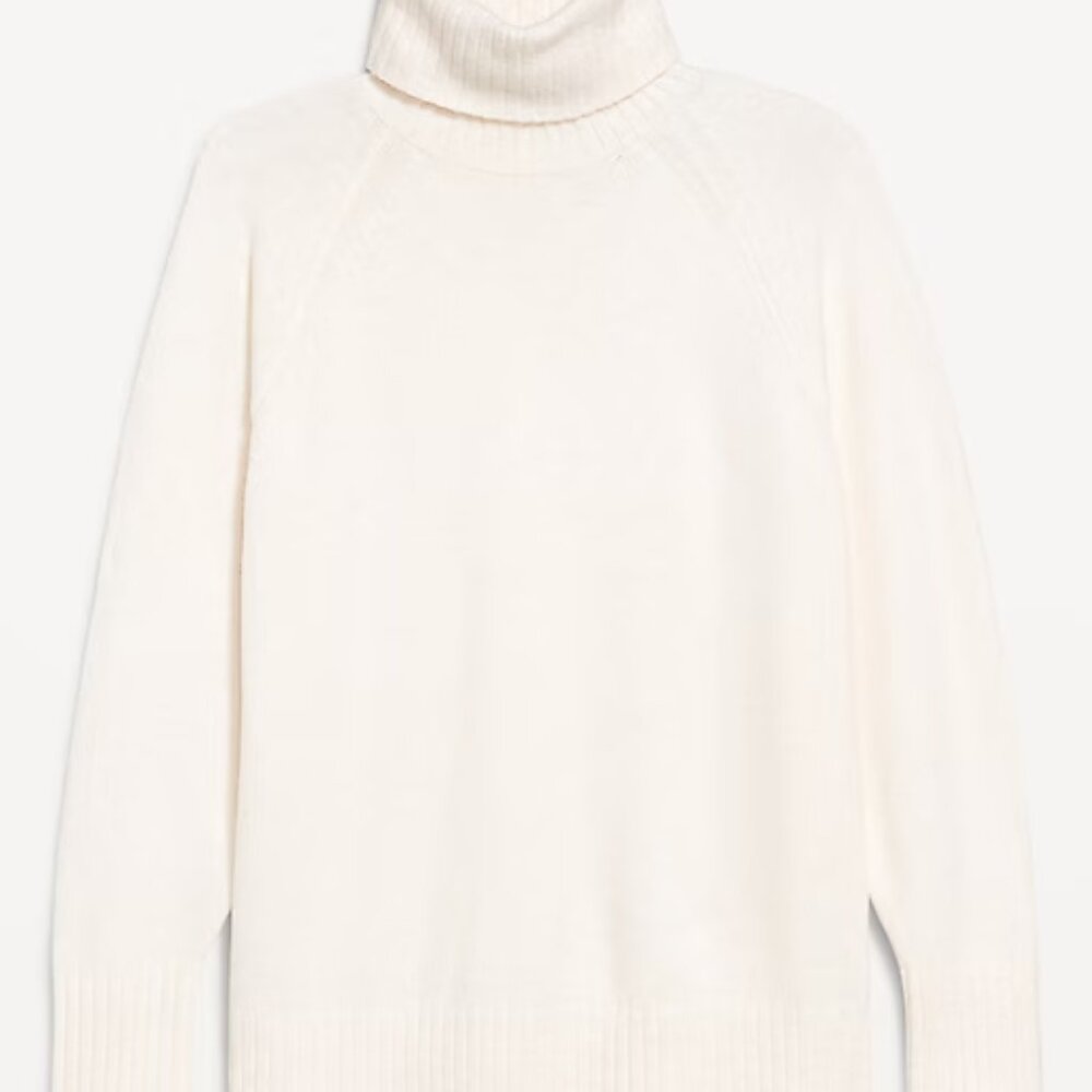 Old Navy Chalk Heather SoSoft Turtleneck Sweater/NWT/XL - Picture 4 of 15